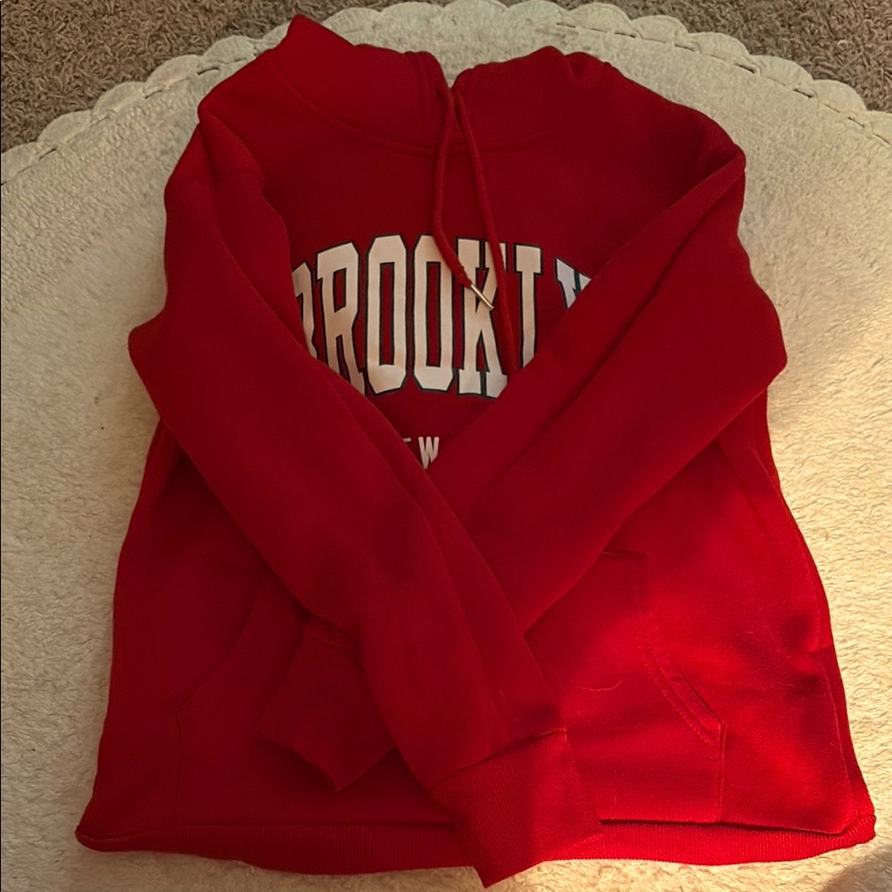 Red Brooklyn Hoodie